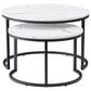 CorLiving Fort Worth Nesting Coffee Tables in White and Black (Set of 2), , large