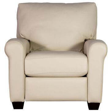 American Leather Savoy Leather Push Back Recliner Chair in Bison White, , large