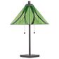 LumiSource Ren Table Lamp with Green Glass Shade in Oil Rubbed Bronze, , large