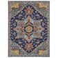 Amer Rugs Boho 7"6" x 9"6" Blue and Orange Area Rug, , large