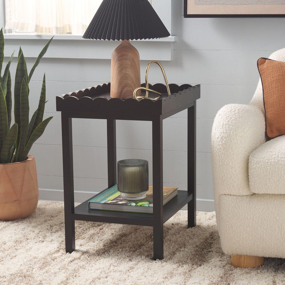 Safavieh Starlyn End Table in Matte Black, , large