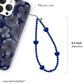 Velvet Caviar Phone Charm in Clear Blue Heart, , large