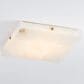 Corbett Lighting Gypsum 1-Light Flush Mount in Vintage Brass, , large