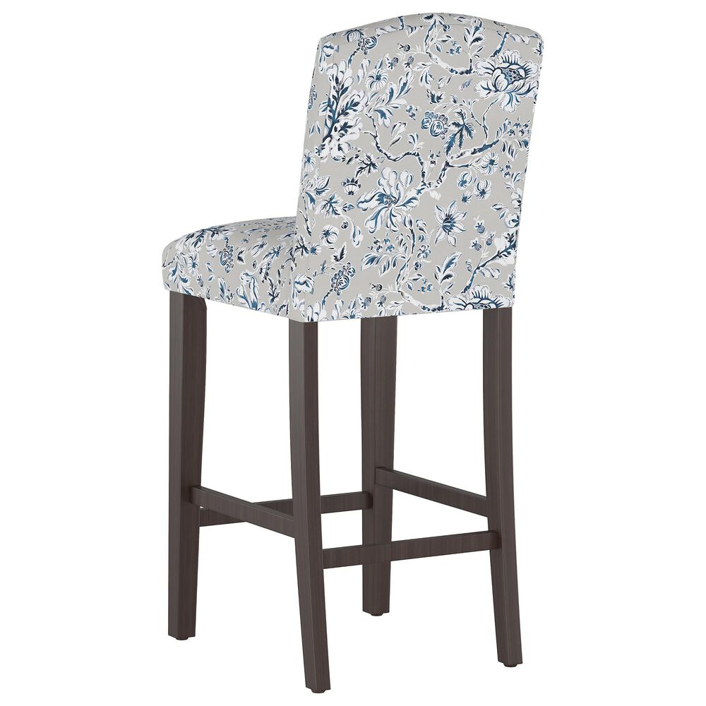 Skyline Furniture Bar stool in Indian Blockprint Grey, , large