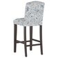 Skyline Furniture Bar stool in Indian Blockprint Grey, , large