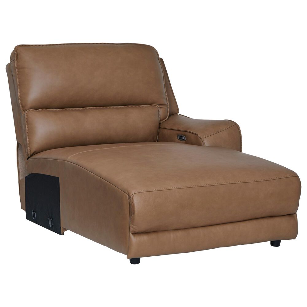 Ashley DeepWakes 6-Piece Power Right-Facing Sectional with Chaise in Caramel, , large