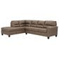 Ashley Navi 2-Piece Right Facing Stationary Sleeper Sectional in Fossil, , large