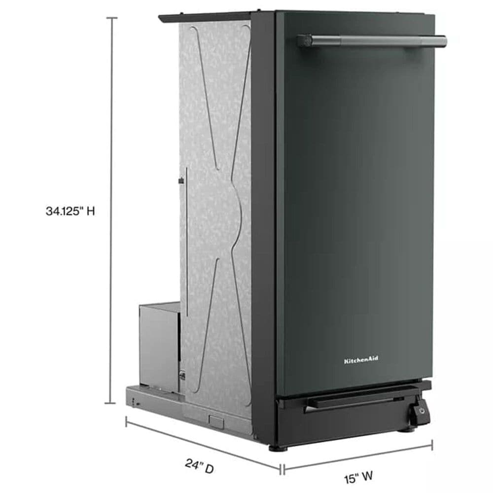 Whirlpool 15" Built-In Trash Compactor with Odor Management System in Juniper, , large