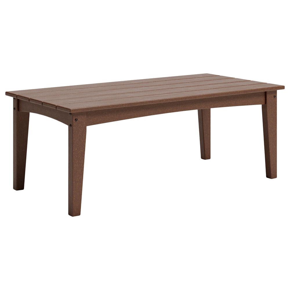 Signature Design by Ashley Emmeline Rectangular Cocktail Table in Brown, , large