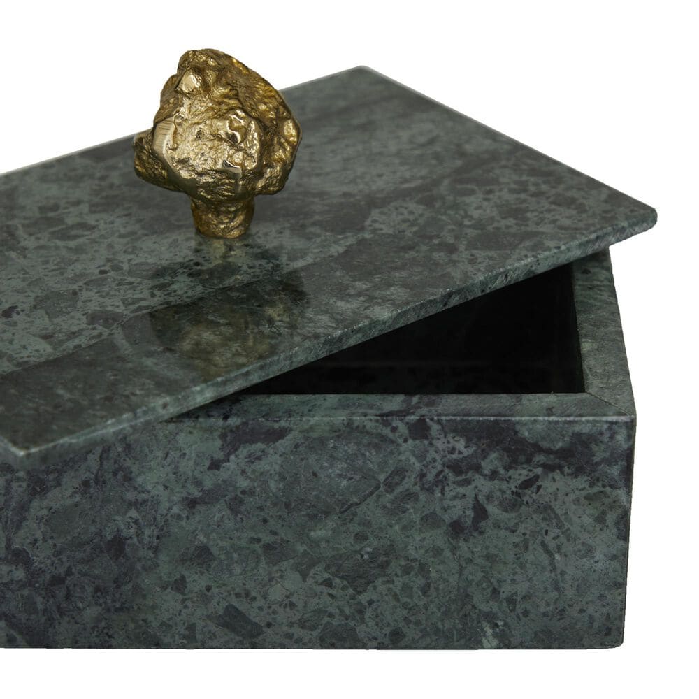 Maple and Jade 3-Piece Decorative Box Set in Vibrant Green, Smoky Gray and Gold, , large