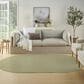 Nourison Courtyard Ivory and Green 5" x 8" Oval Indoor/Outdoor Area Rug, , large