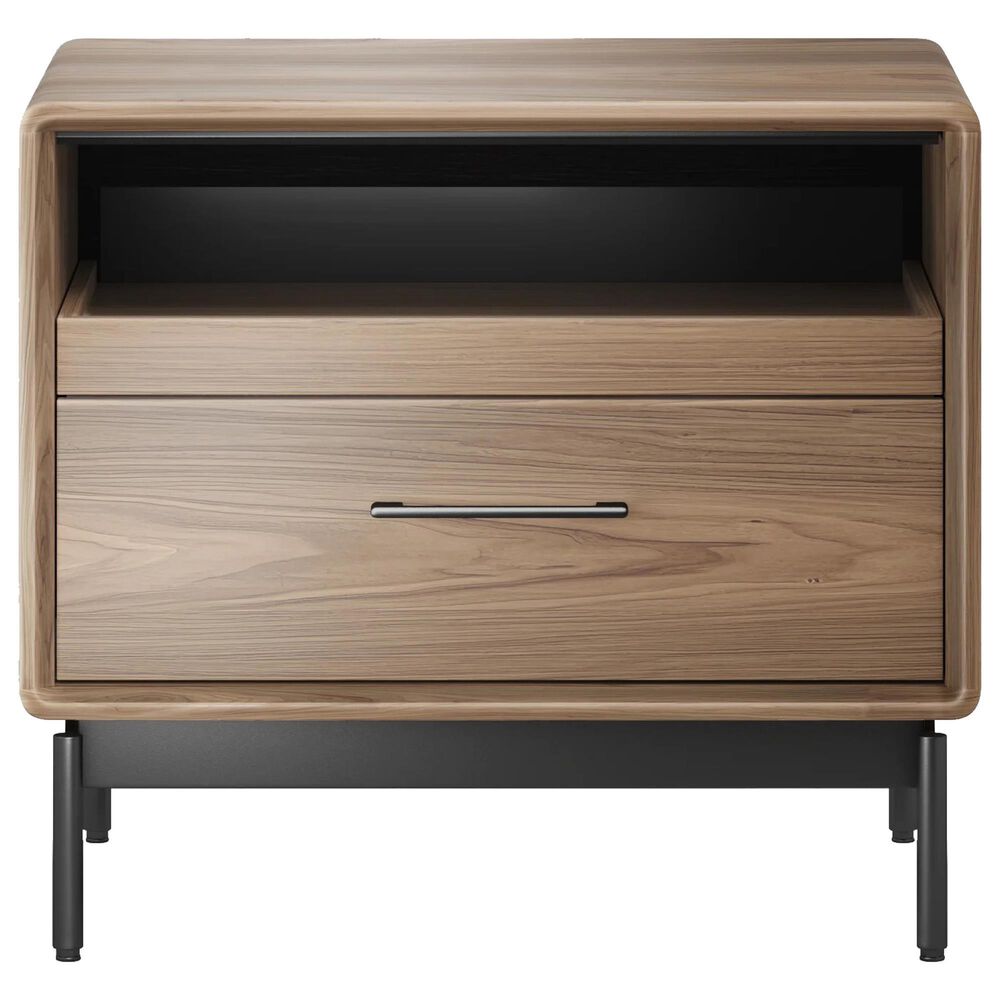 BDI LINQ 4-Piece Queen Bedroom Set in Natural Walnut, , large
