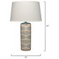 Splendor Living Doveton Table Lamp in Cream, Blue and Gold, , large