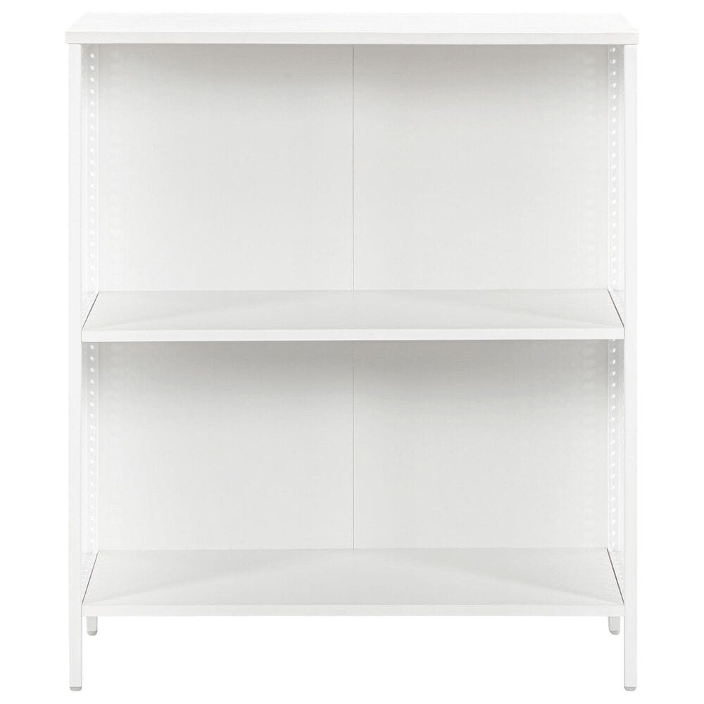 Valor Living Ace 2-Shelf Storage Bookcase in White, , large