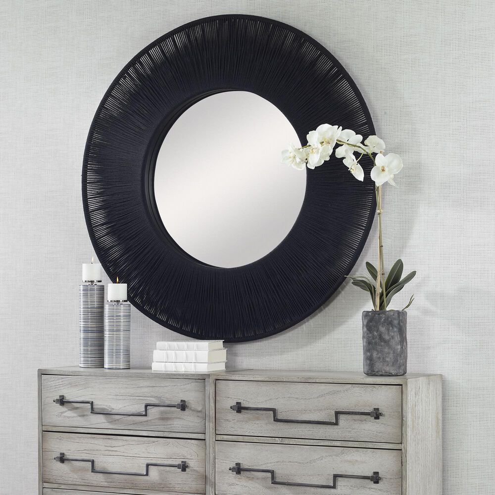 Uttermost Sailor&#39;s Knot Mirror in Black, , large
