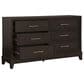 Ashley Neymorton 6-Drawer Dresser and Mirror in Dark Grayish Brown, , large