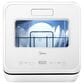 Midea 17" Portable Countertop Dishwasher with 5L Built-in Water Tank in White, , large