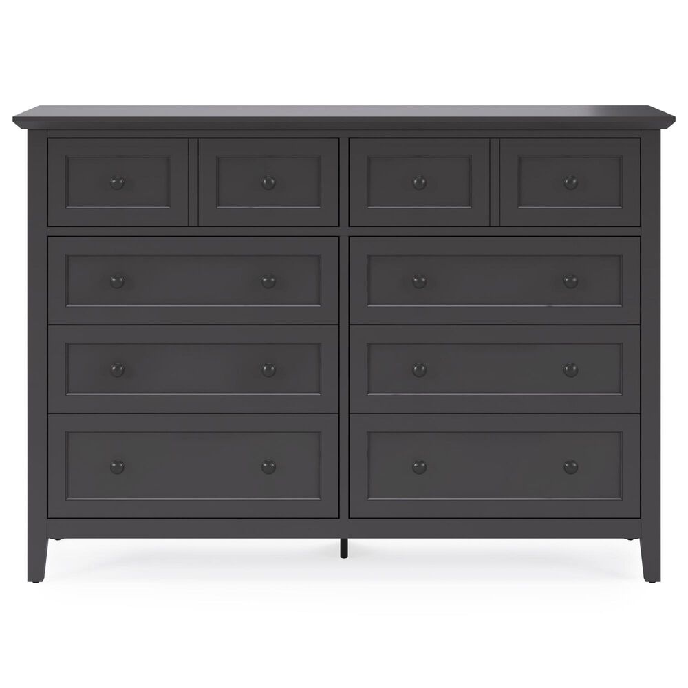 Urban Home Grace Dresser and Mirror in Raven Black, , large