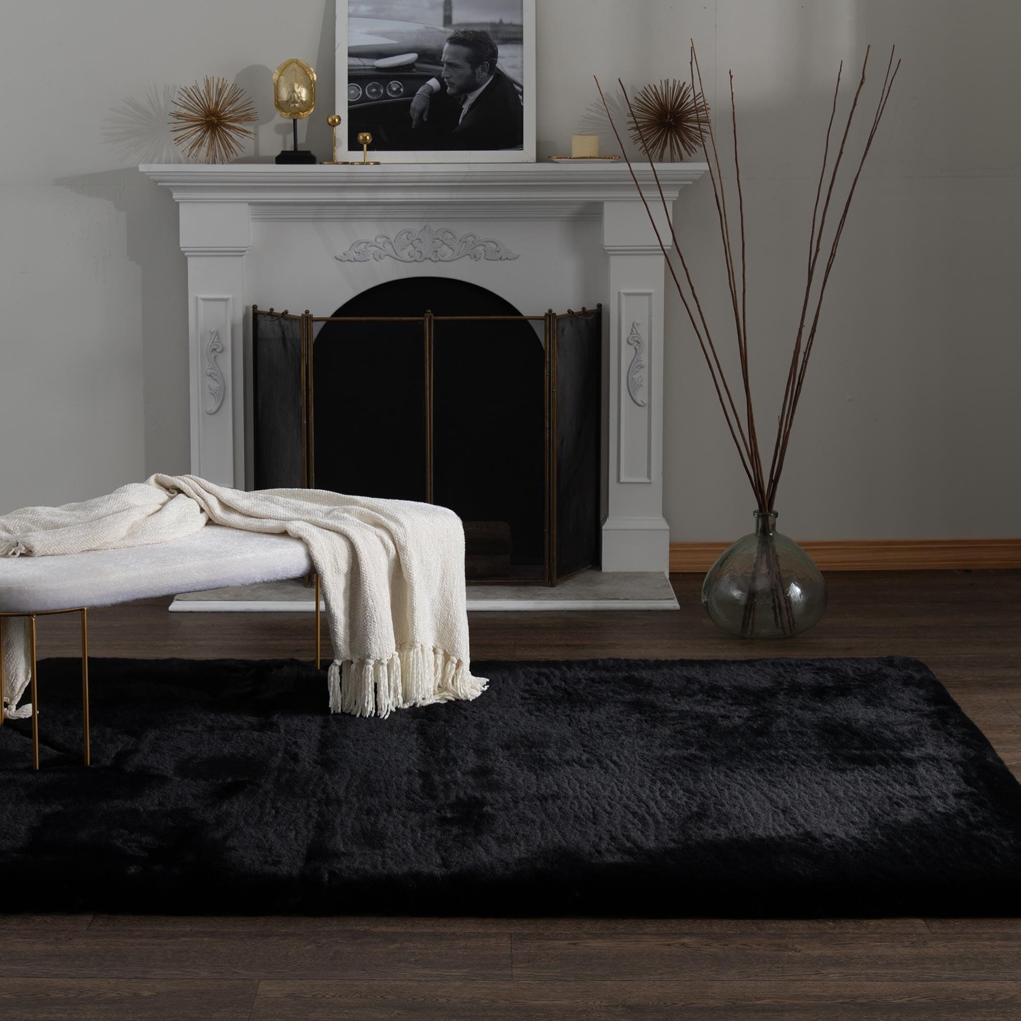 Central Oriental Ultimate Angora Black 7'6