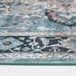 Central Oriental Rugease Chantal 5" x 7" Green and Ivory Area Rug, , large