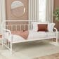 Richlands Furniture Twin Metal Slat Daybed in White, , large