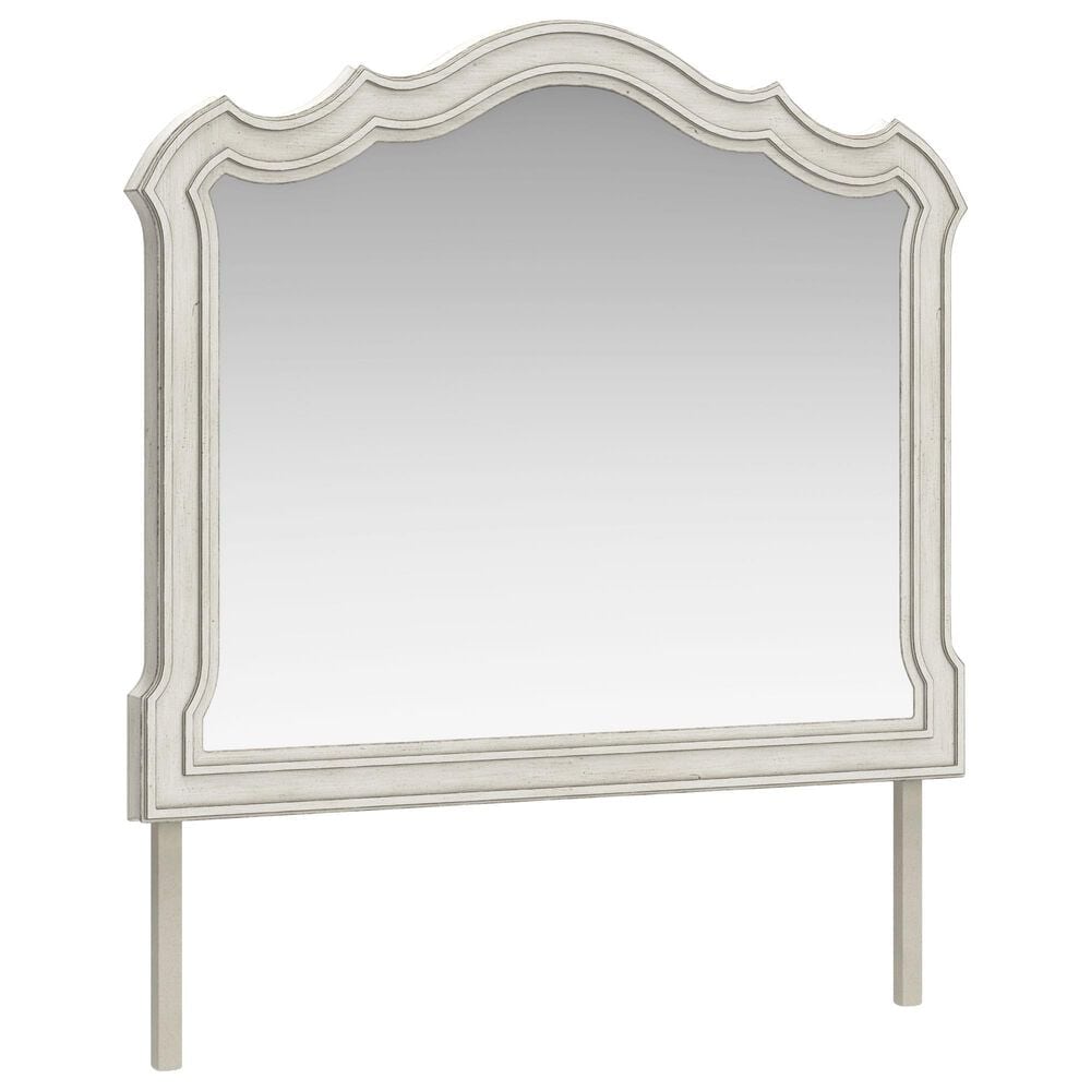Millenium Arlendyne Bedroom Mirror in Antiqued White, , large