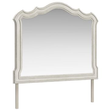 Millenium Arlendyne Bedroom Mirror in Antiqued White, , large