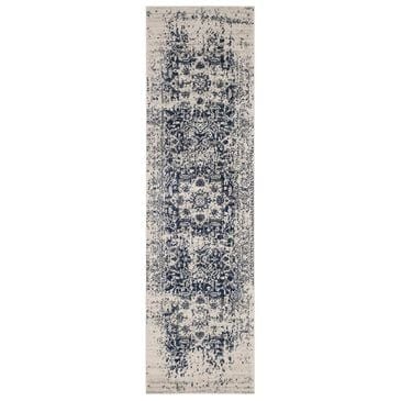 Safavieh Madison MAD603D 2"3" x 6" Cream and Navy Runner, , large
