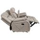 Steve Silver Tyson Manual Reclining Glider Console Loveseat in Grey, , large