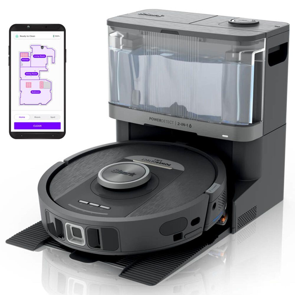 Shark PowerDetect 2-In-1 Robot Vacuum and Mop with NeverTouch Base in Gaia Grey, , large