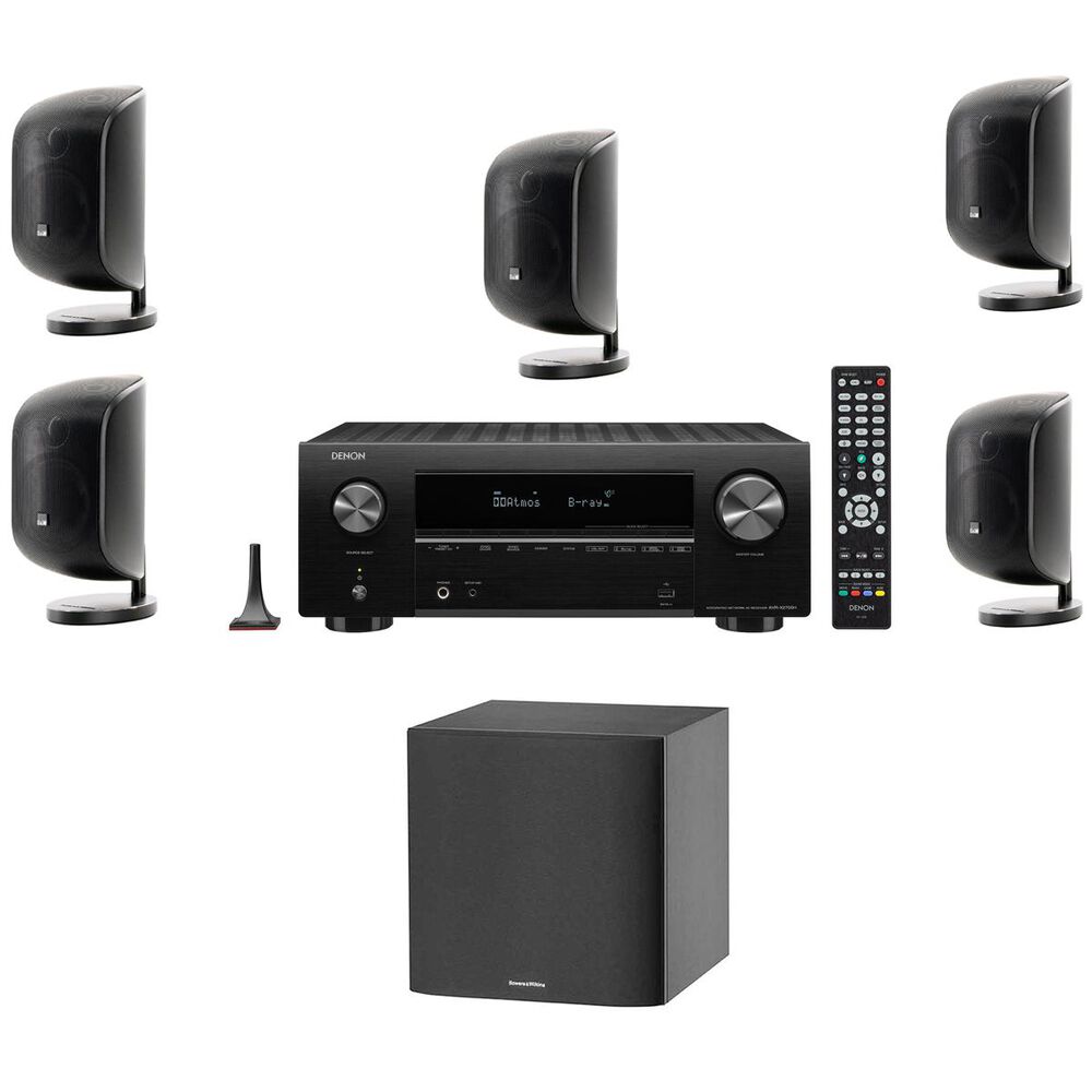 Bowers and Wilkins M1 Loudspeaker and 7.2 Channel Network A/V Receiver with HEOS Home Theater