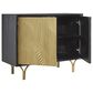 Ashley Tayner Accent Cabinet in Black and Gold, , large