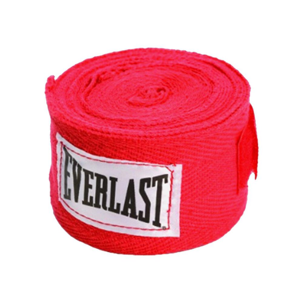 Everlast 120" Traditional Hand Wraps in Red, , large
