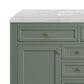 James Martin Vanities Chicago 48" Single Bathroom Vanity in Smokey Celadon with 3 cm Eternal Jasmine Pearl Quartz Top and Rectangular Sink, , large