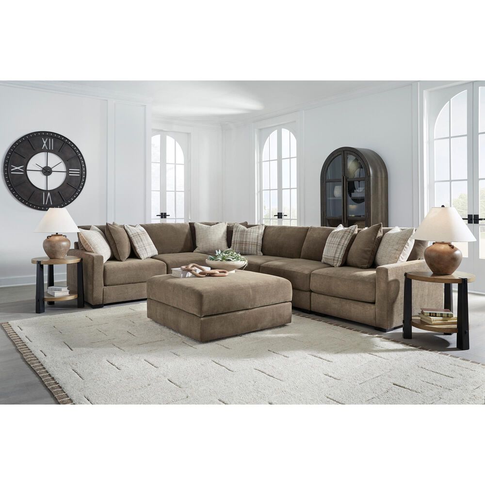 Ashley Camellia-Court Storage Ottoman in Coffee, , large