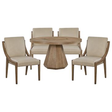 Bernards 5-Piece Dining Set in Brown and Natural, , large