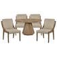 Bernards 5-Piece Dining Set in Brown and Natural, , large