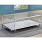 Steve Silver Mika Rectangle Cocktail Table in White, , large