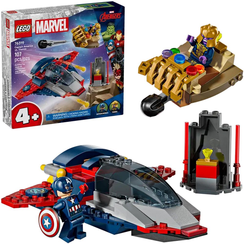 LEGO Marvel Captain America and Thanos Building Set, , large