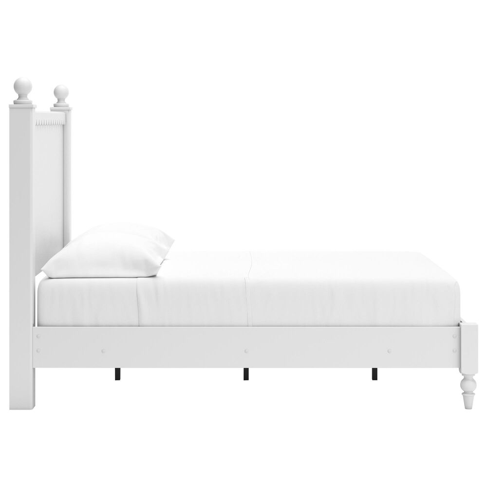 Ashley Mollviney Full Panel Bed in Matte White, , large