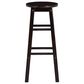 Linon Home Decor Abby 29" Bar Stool in Walnut, , large
