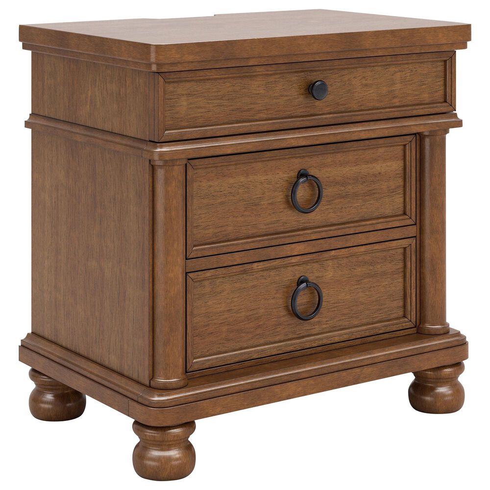 Ashley Rowlenstown 4-Piece California King Panel Bedroom Set in Brown, , large