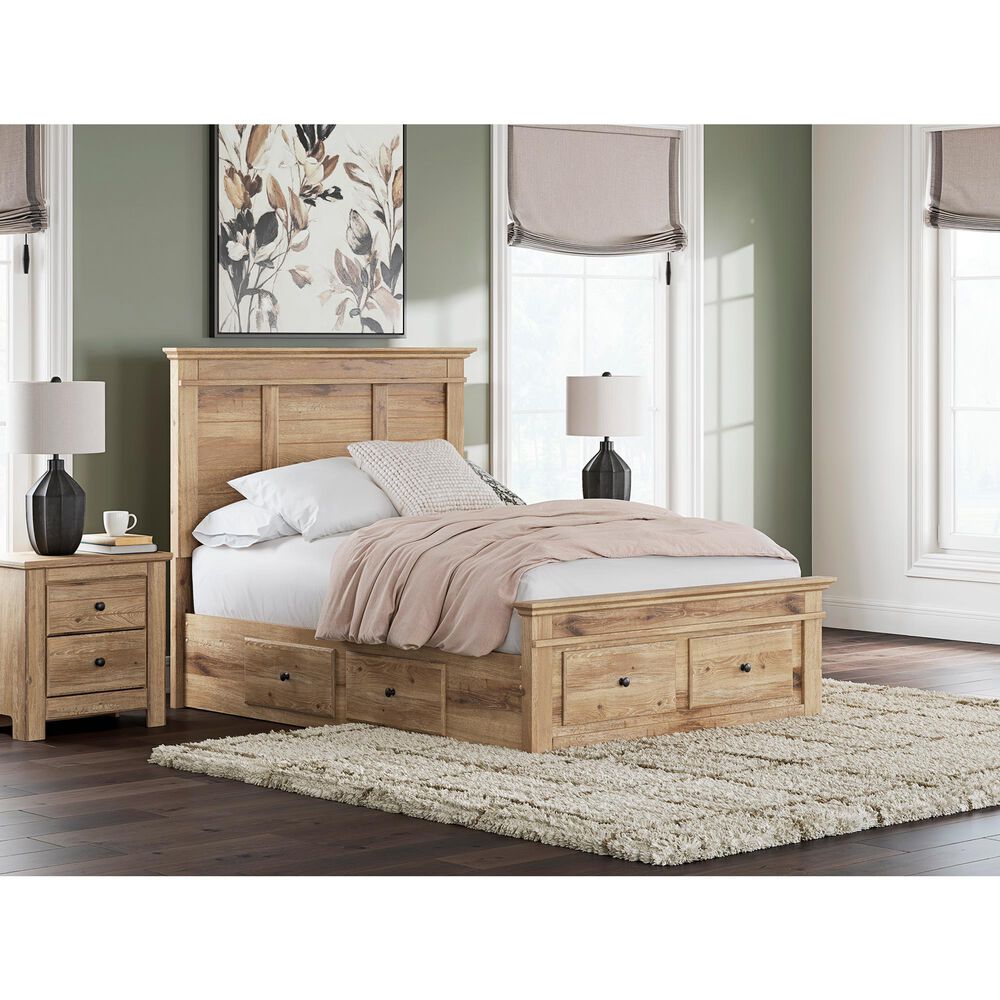 Ashley Makidern Full Storage Bed with Six Drawers in Tan, , large