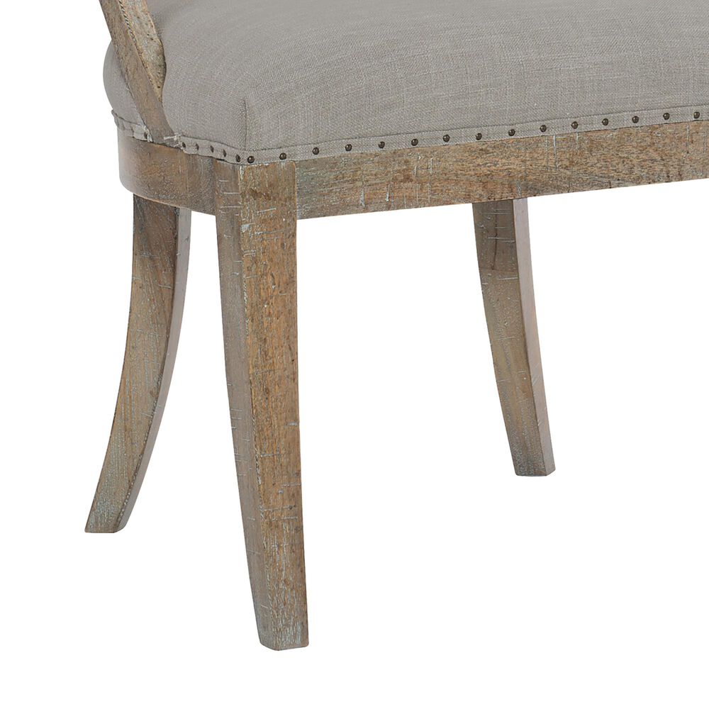 Hooker Furniture Boheme Garnier Barrel Back Chair with Grey Cushion in Antique Milk &#40;Set of 2&#41;, , large