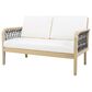 HOMLUX 2-Piece Outdoor Conversation Set with Cushions in Cream and Dark Gray, , large