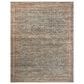 Loloi Heritage 12" Square Blue and Rust Area Rug, , large