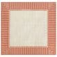 Surya Alfresco 7"3" Square Rust and Beige Indoor/Outdoor Area Rug, , large