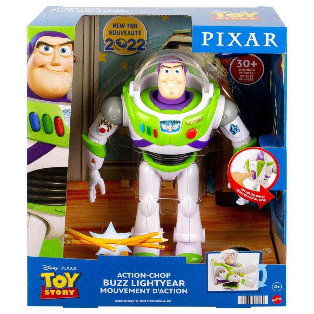 Disney Toy Story Action-Chop Buzz Lightyear Action Figure in Multicolor, , large