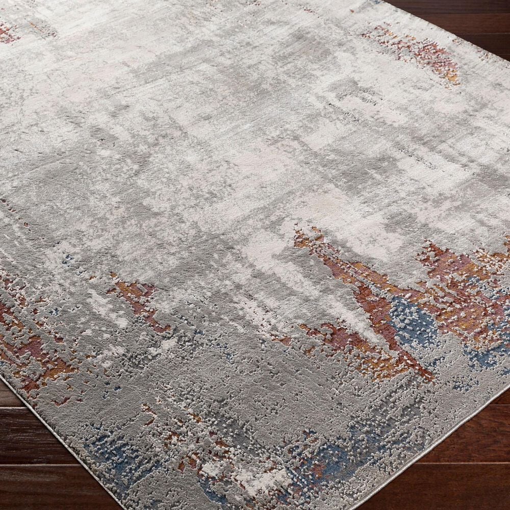 Surya Aisha 5&#39;3&quot; x 7&#39;3&quot; Charcoal, Light Gray, Lavender, Mustard, Gray, Off-White and Rust Area Rug, , large