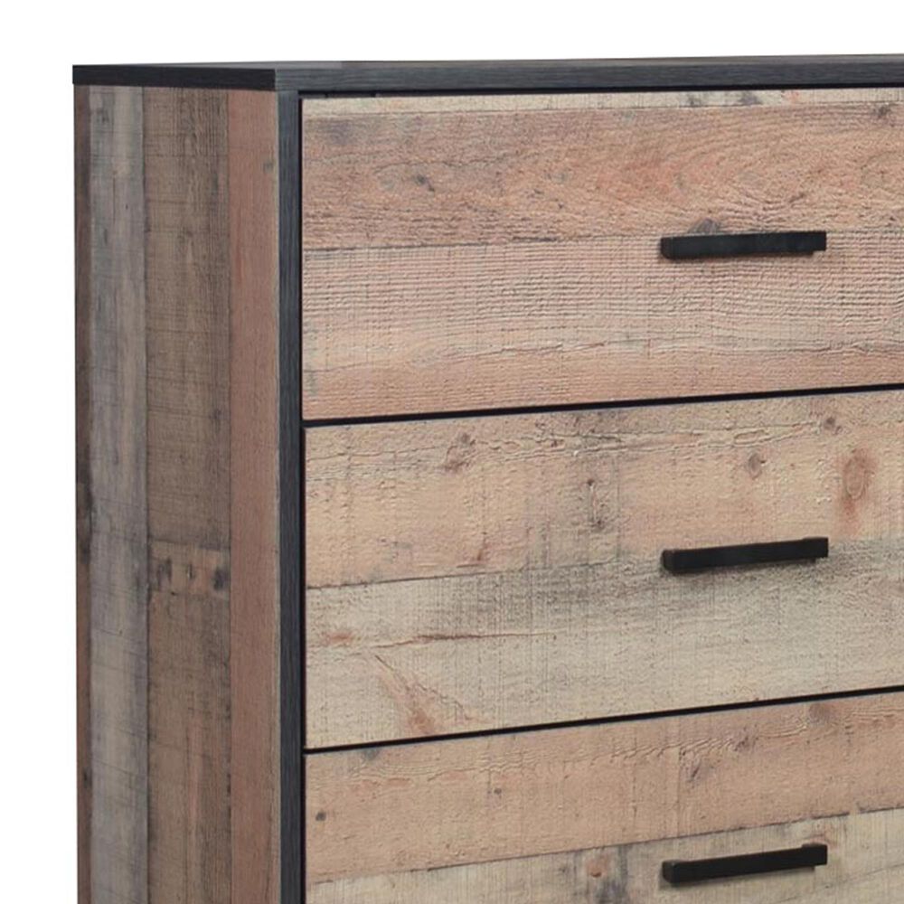 New Heritage Design Elk River 6-Drawer Dresser in Rustic Brown, , large